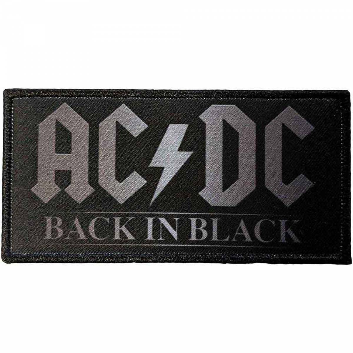 【予約商品】AC/DC Printed Patch: Back In Black 1 (Standard)