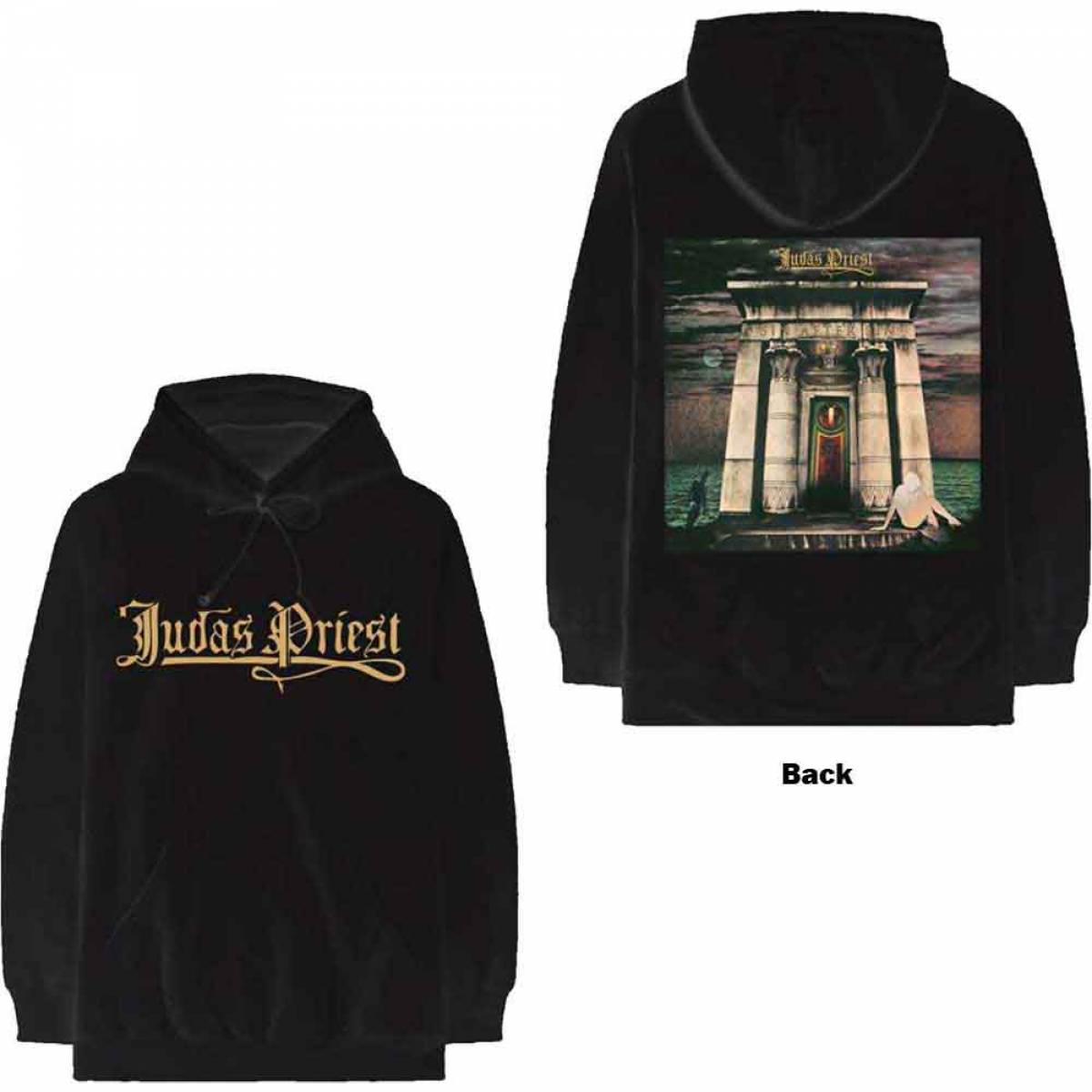 【予約商品】JUDAS PRIEST Unisex Pullover Hoodie: Sin After Sin Logo & Album Cover (Back Print)