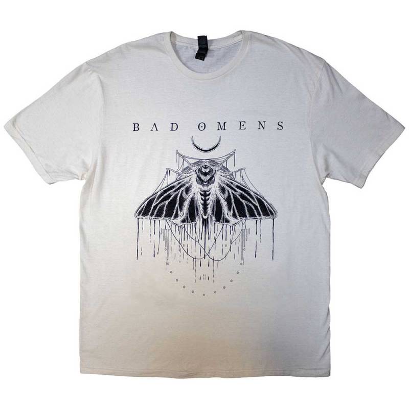 【予約商品】BAD OMENS バンドTシャツ ユニセックス: Moth (Natural)