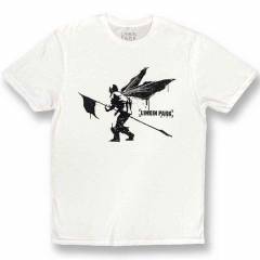 【予約商品】LINKIN PARK バンドTシャツ ユニセックス: Street Soldier (White) - WHITE