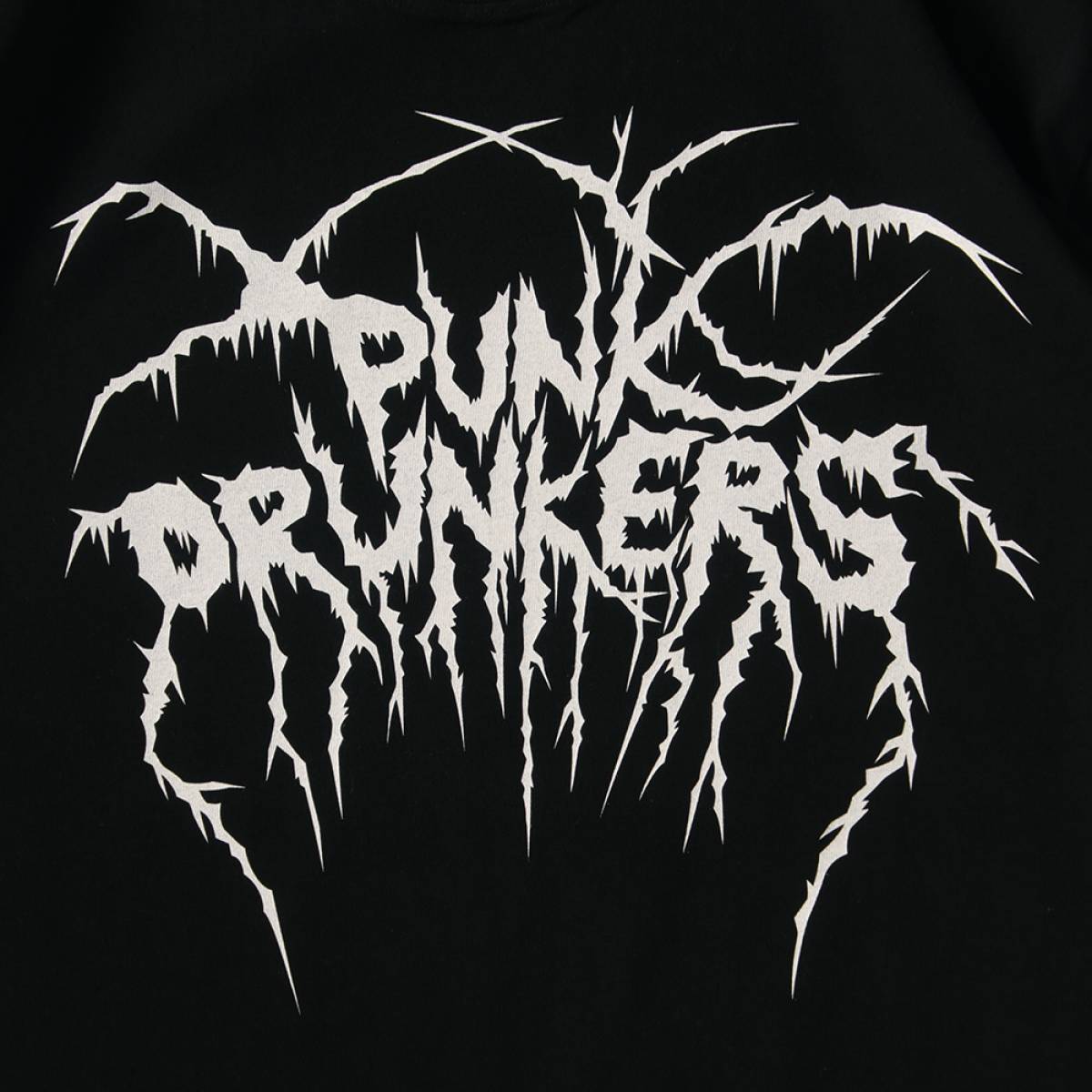 PUNK DRUNKERS(パンクドランカーズ) ですメタルTEE - BLACK / ロックファッション / バンドTシャツ のGEKIROCK  CLOTHING