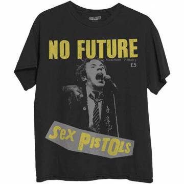 【予約商品】THE SEX PISTOLS バンドTシャツ ユニセックス: No Future - BLACK