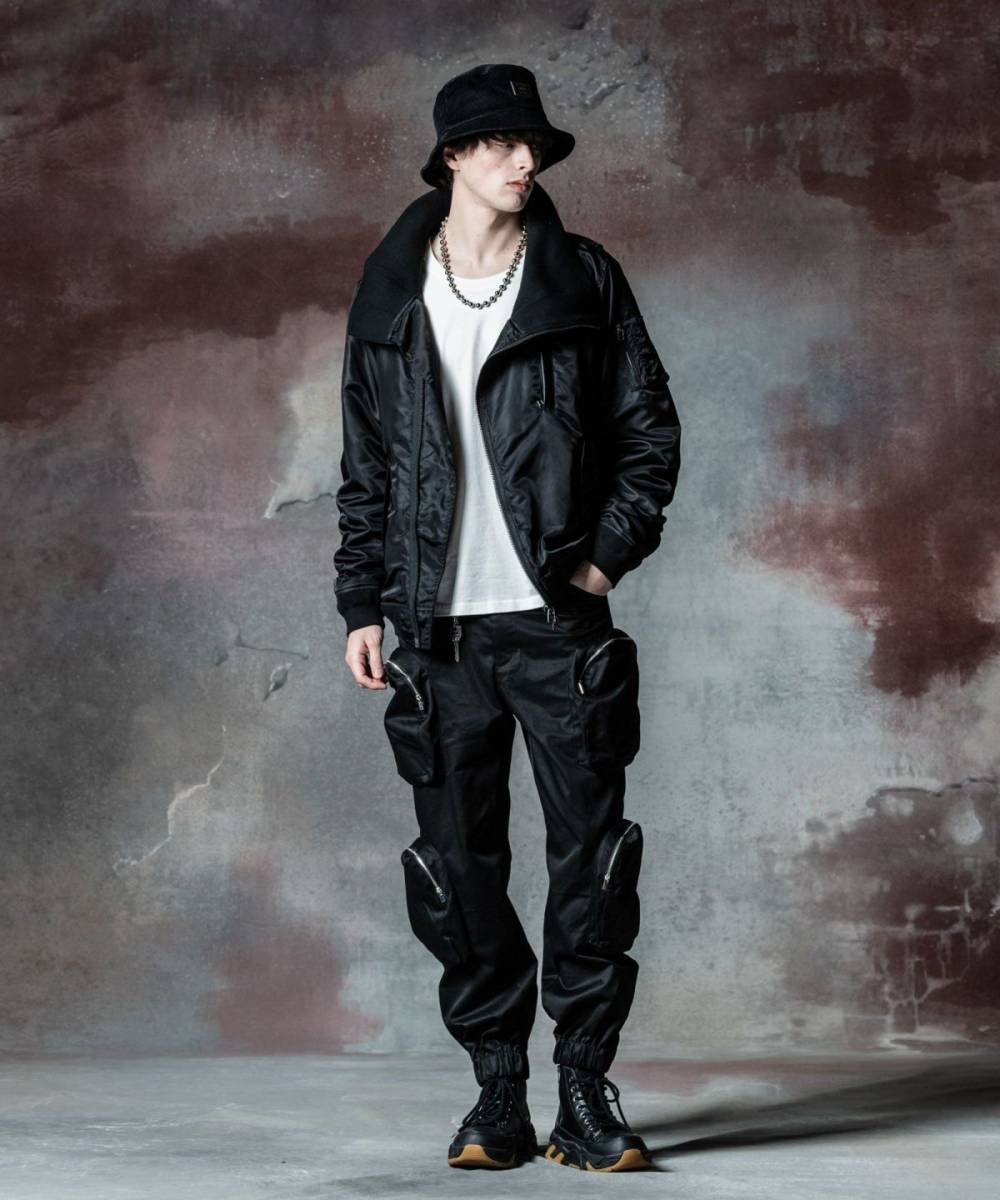 予約商品】glamb(グラム)GB0324/JKT13 : High Neck MA-1 予約商品】glamb(グラム)GB0324/JKT13 : High Neck MA-1