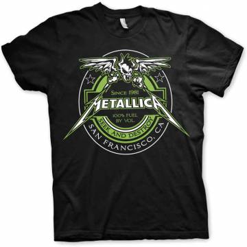 【予約商品】METALLICA バンドTシャツ ユニセックス: Fuel (Black) - BLACK