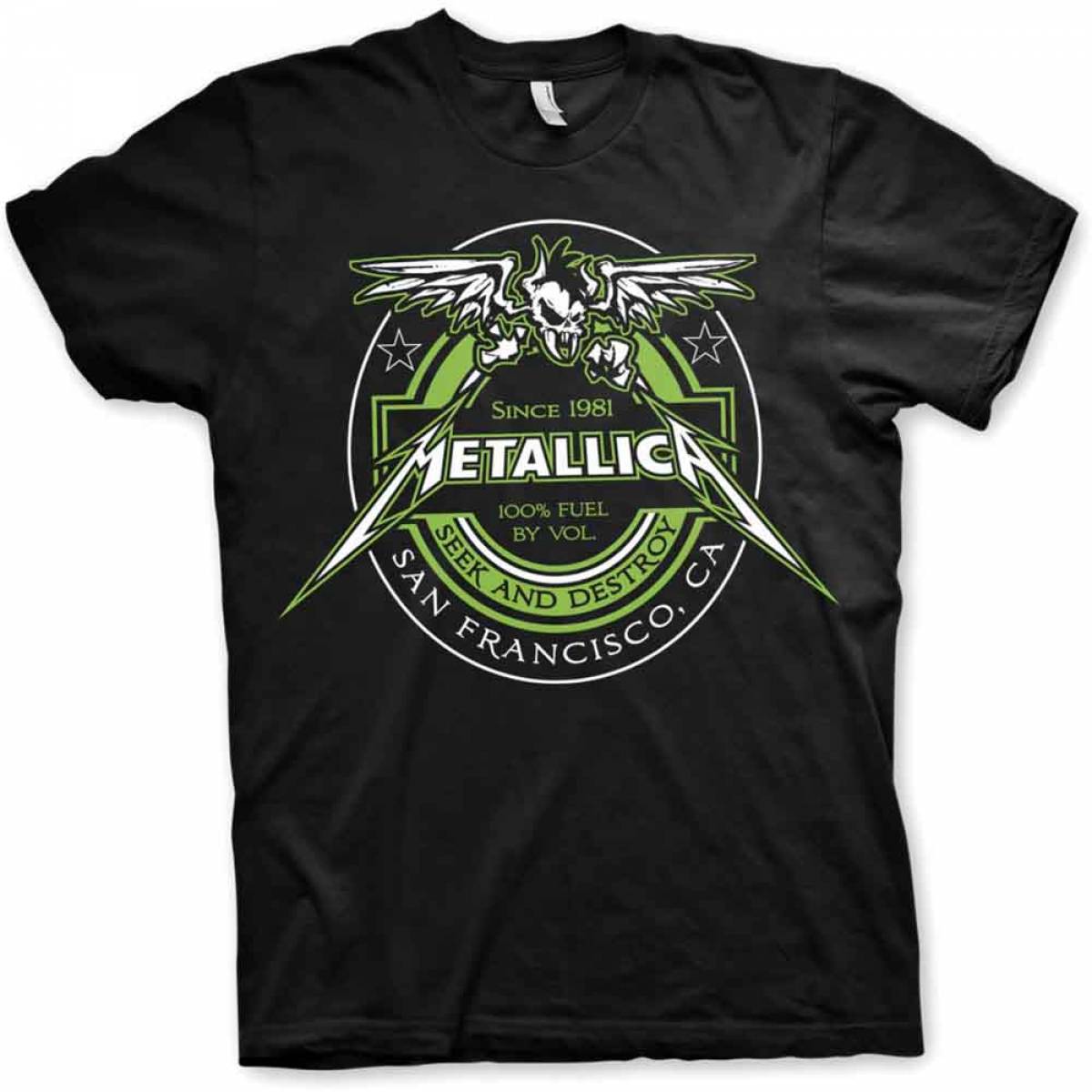 【予約商品】METALLICA バンドTシャツ ユニセックス: Fuel (Black) - BLACK