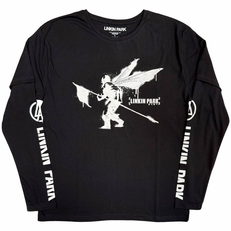 LINKIN PARK Unisex Layered Long Sleeve バンドTシャツ: Street Soldier