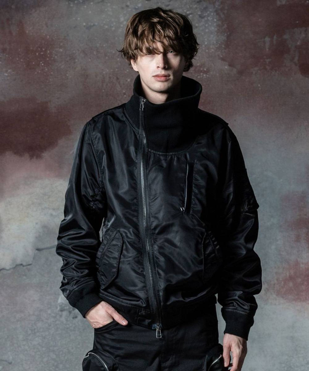 予約商品】glamb(グラム)GB0324/JKT13 : High Neck MA-1 予約商品】glamb(グラム)GB0324/JKT13 : High Neck MA-1