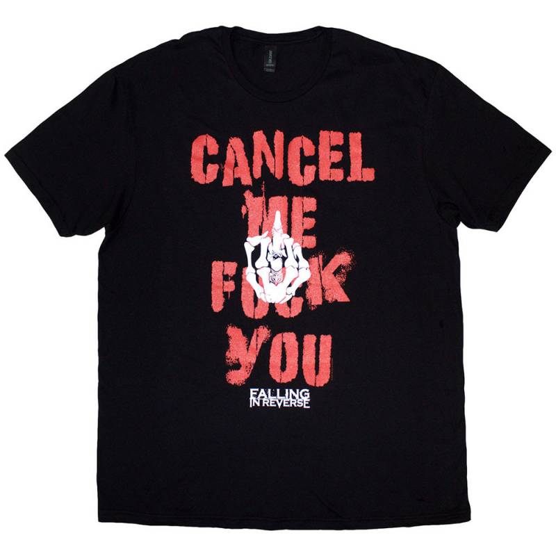 FALLING IN REVERSE バンドTシャツ ユニセックス: Cancel Me (Black)