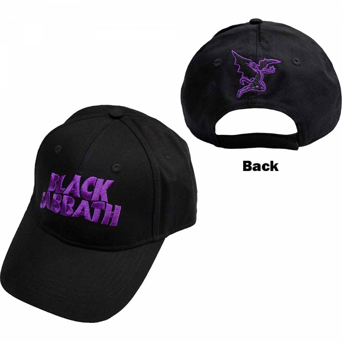 【予約商品】BLACK SABBATH Unisex Baseball Cap: Demon & Logo - BLACK