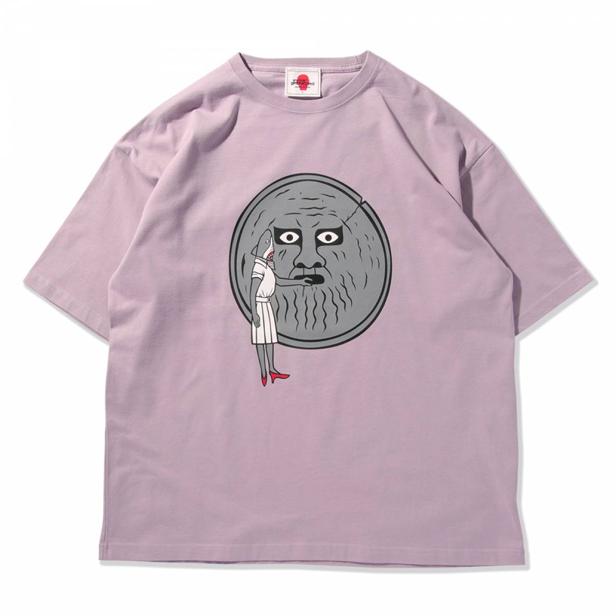【予約商品】PUNK DRUNKERS(パンクドランカーズ)　サメンチュの休日BIG.TEE - S.PURPLE