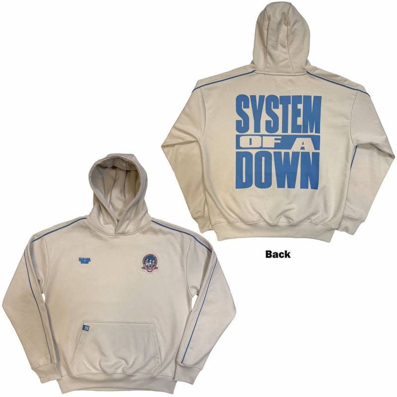 【予約商品】SYSTEM OF A DOWN Unisex Pullover Hoodie: Milan Event Tour '26 (Natural) (Back Print & Ex-Tour)