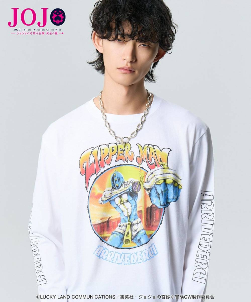 ジョジョの奇妙な冒険xglamb(グラム)GB0125/JJ04 : Bruno Bucciarati’s Stand Cutsew - White