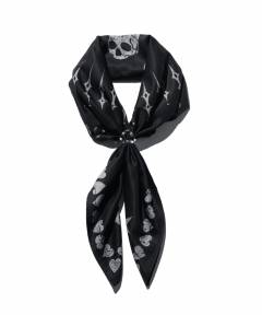 【予約商品】glamb(グラム) Skull Heart Bandana / スカルハートバンダナ - Black