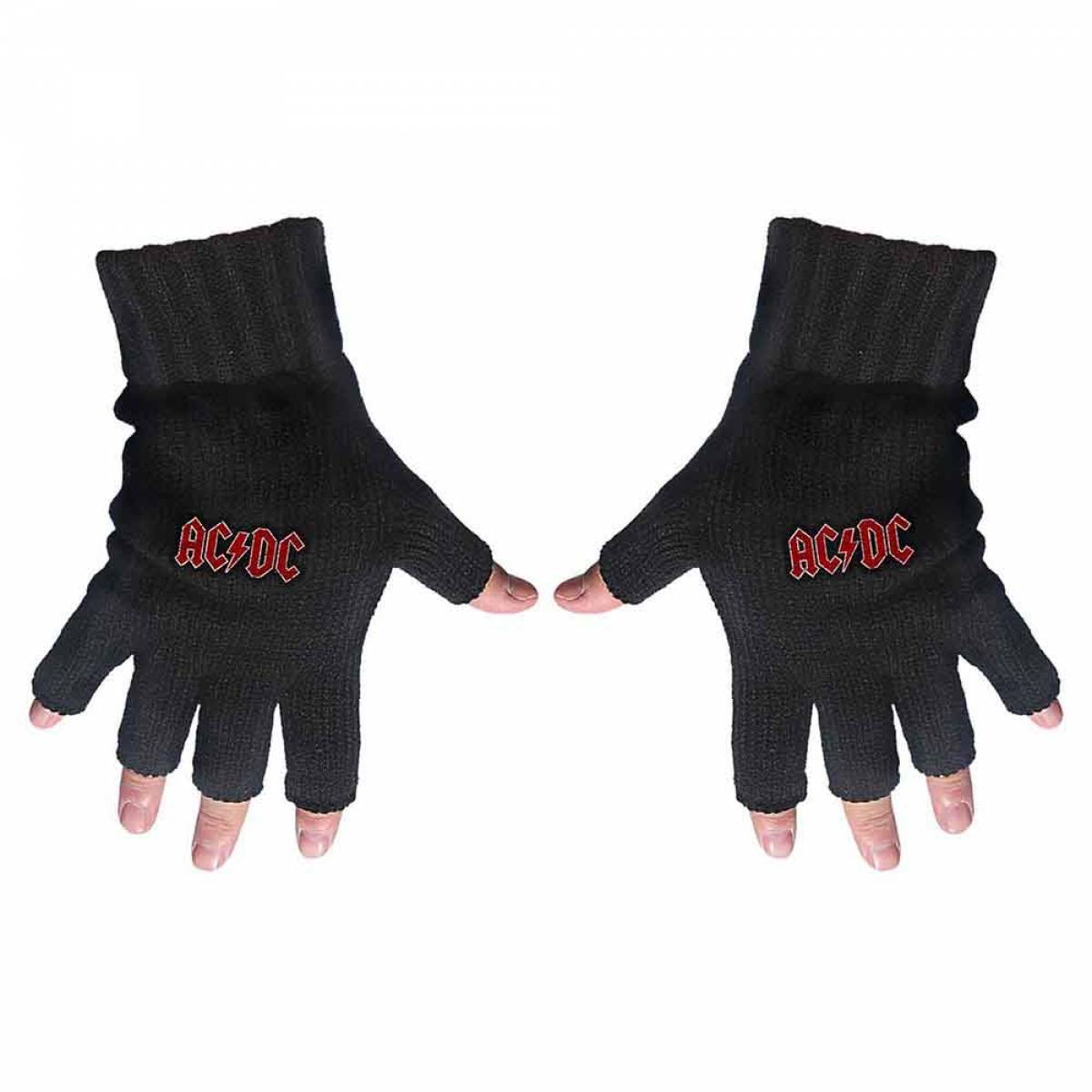 【予約商品】AC/DC Unisex Fingerless Gloves: Classic Red Logo