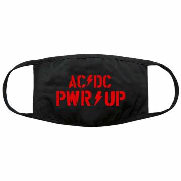 【予約商品】AC/DC Face Mask: PWR-UP Logo - BLACK