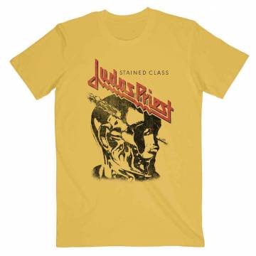 【予約商品】JUDAS PRIEST ユニセックスTシャツ: Stained Class Vintage Head