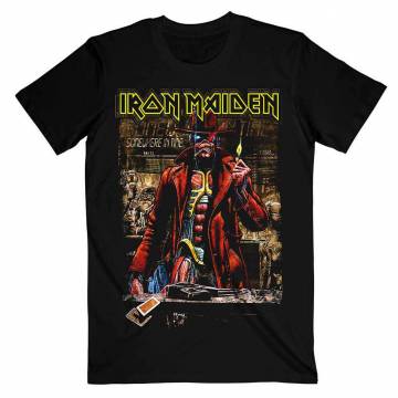 【予約商品】IRON MAIDEN バンドTシャツ ユニセックス: Stranger Sepia - BLACK