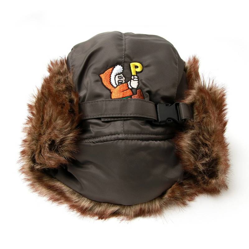 【予約商品】PUNK DRUNKERS (パンク・ドランカーズ) 北極あいつフライトCAP - OLIVE