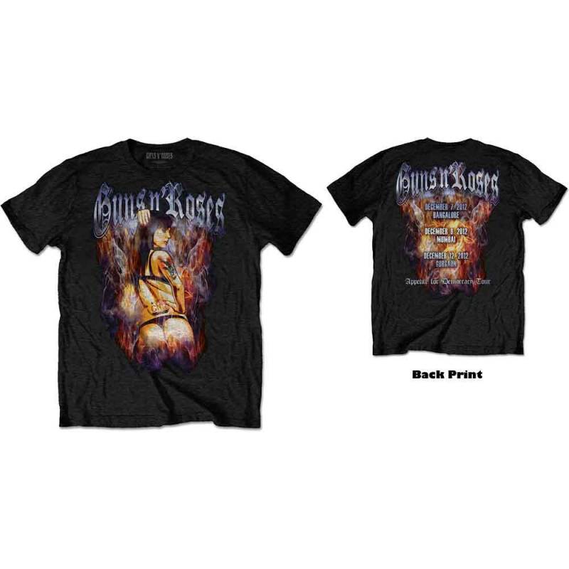 【予約商品】GUNS N' ROSES バンドTシャツ ユニセックス: Torso (Black) (Back Print)