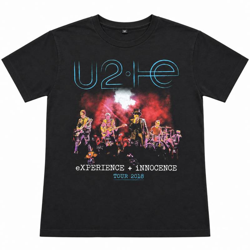 【予約商品】U2 バンドTシャツ ユニセックス: Live Photo 2018 (Black) (Ex-Tour)