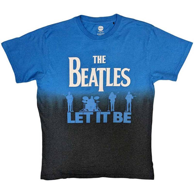 【予約商品】THE BEATLES バンドTシャツ ユニセックス: Let It Be Split (Blue) (Wash Collection)