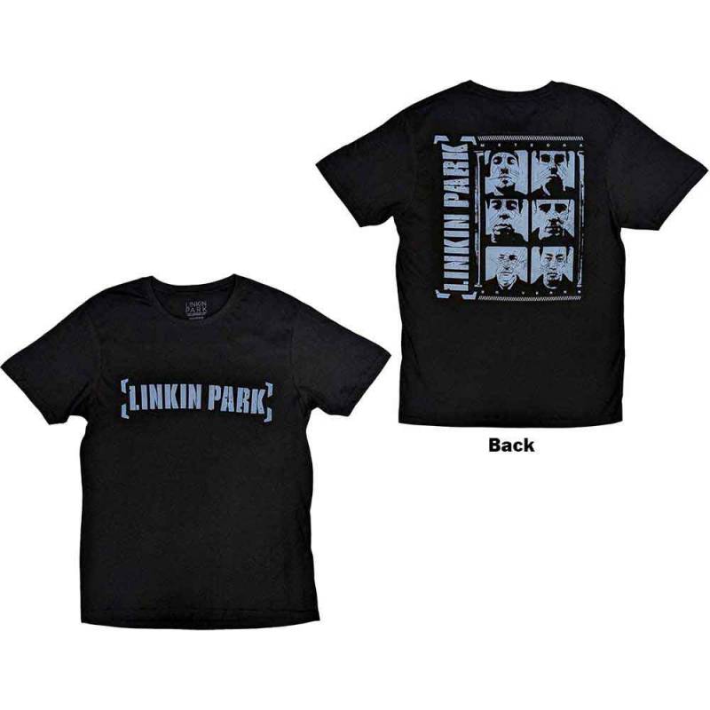 【予約商品】LINKIN PARK バンドTシャツ ユニセックス: Meteora Portraits (Black) (Back Print)