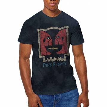 【予約商品】PINK FLOYD バンドTシャツ ユニセックス: Division Bell Vintage (Dip-Dye On Black) (Wash Collection) - DIP-DYE ON BLACK
