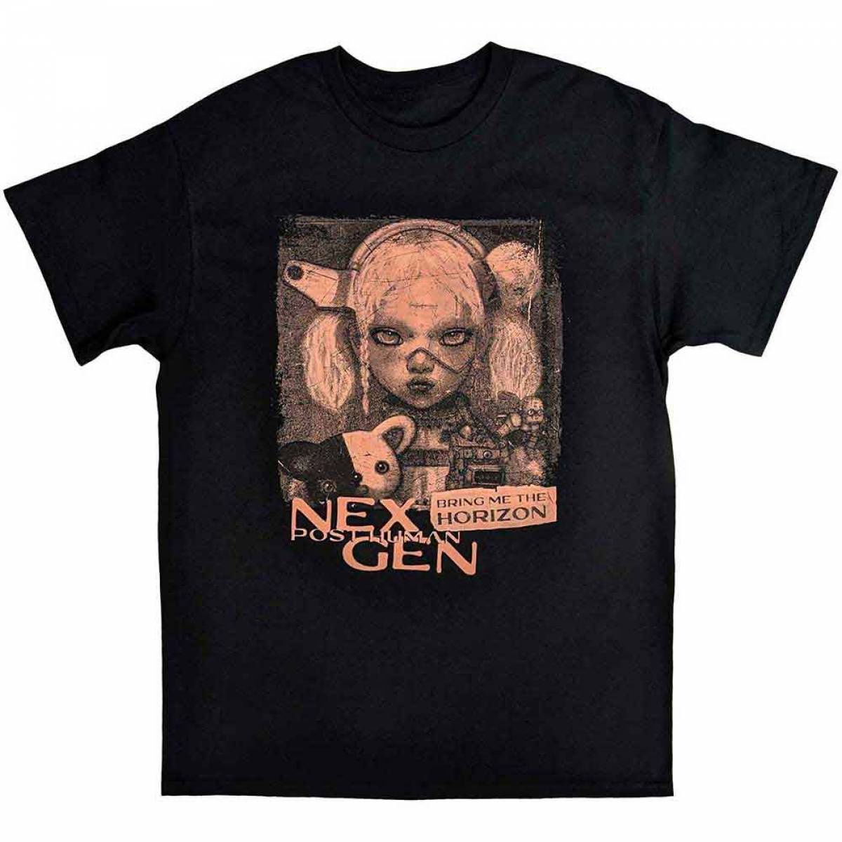 【予約商品】BRING ME THE HORIZON バンドTシャツ ユニセックス: Distressed Nex Gen - BLACK