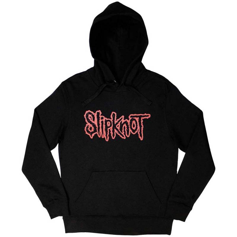 【予約商品】SLIPKNOT Unisex Pullover Hoodie: Logo (Black) (Back Print) - BLACK