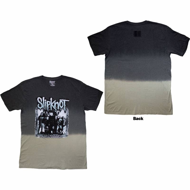 【予約商品】SLIPKNOT バンドTシャツ ユニセックス: Barcode Photo (Grey) (Back Print & Wash Collection)