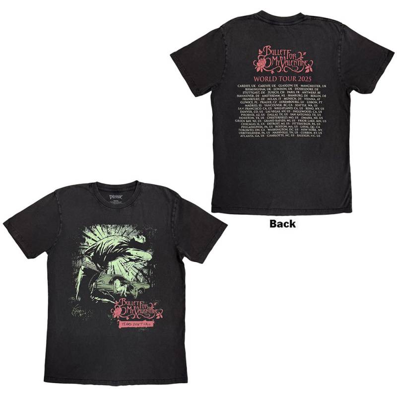 【予約商品】BULLET FOR MY VALENTINE バンドTシャツ ユニセックス: Tears Don't Fall (Black) (Back Print) - BLACK