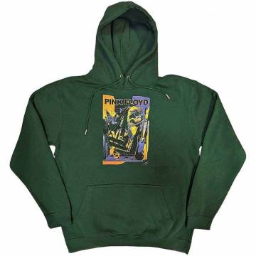 【予約商品】PINK FLOYD Unisex Pullover Hoodie: Knebworth Live (Green) - GREEN