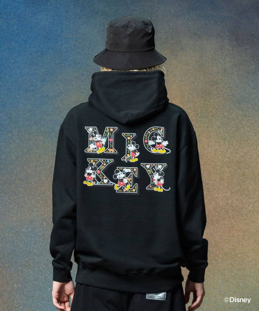 【予約商品】glamb(グラム)GB0225/CS05 : [Mickey Mouse] Logo Hoodie  - Black