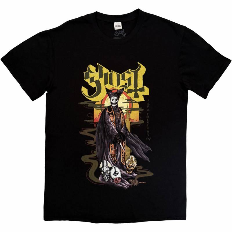 【予約商品】GHOST バンドTシャツ ユニセックス: Mondo Mucha (Black)