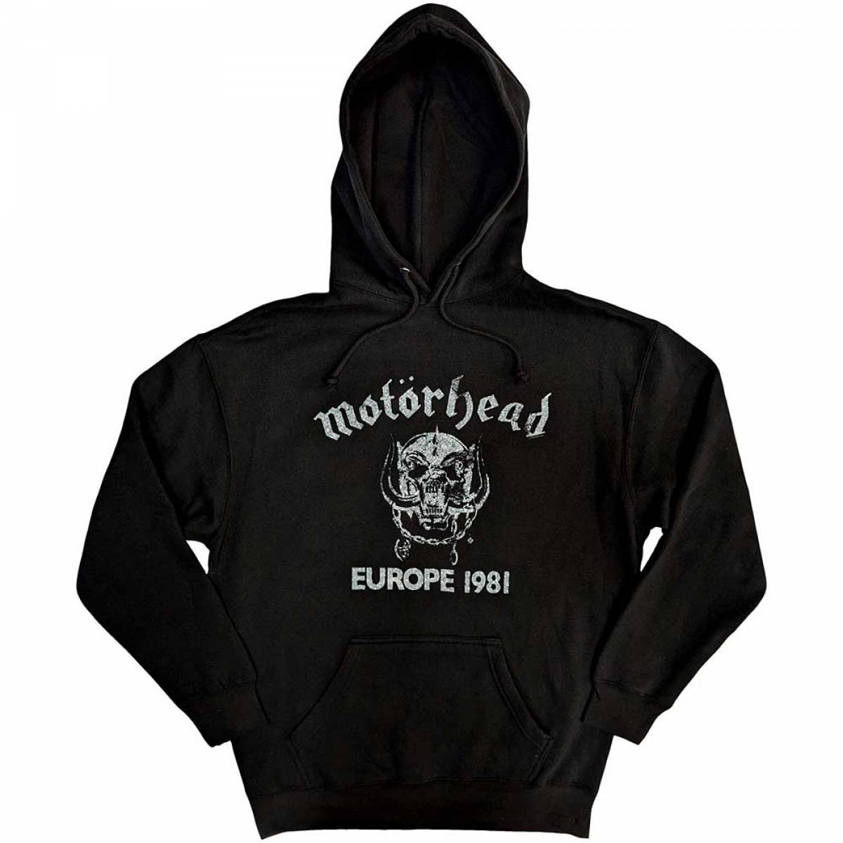 【予約商品】MOTORHEAD Unisex Pullover Hoodie: Europe '81 - BLACK