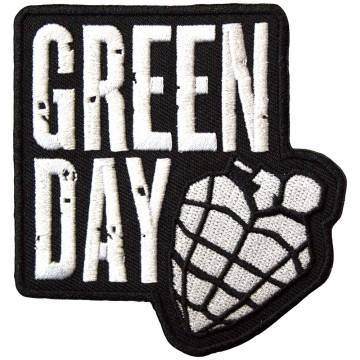 【予約商品】GREEN DAY Woven Patch: Stacked Logo & Grenade (Standard)