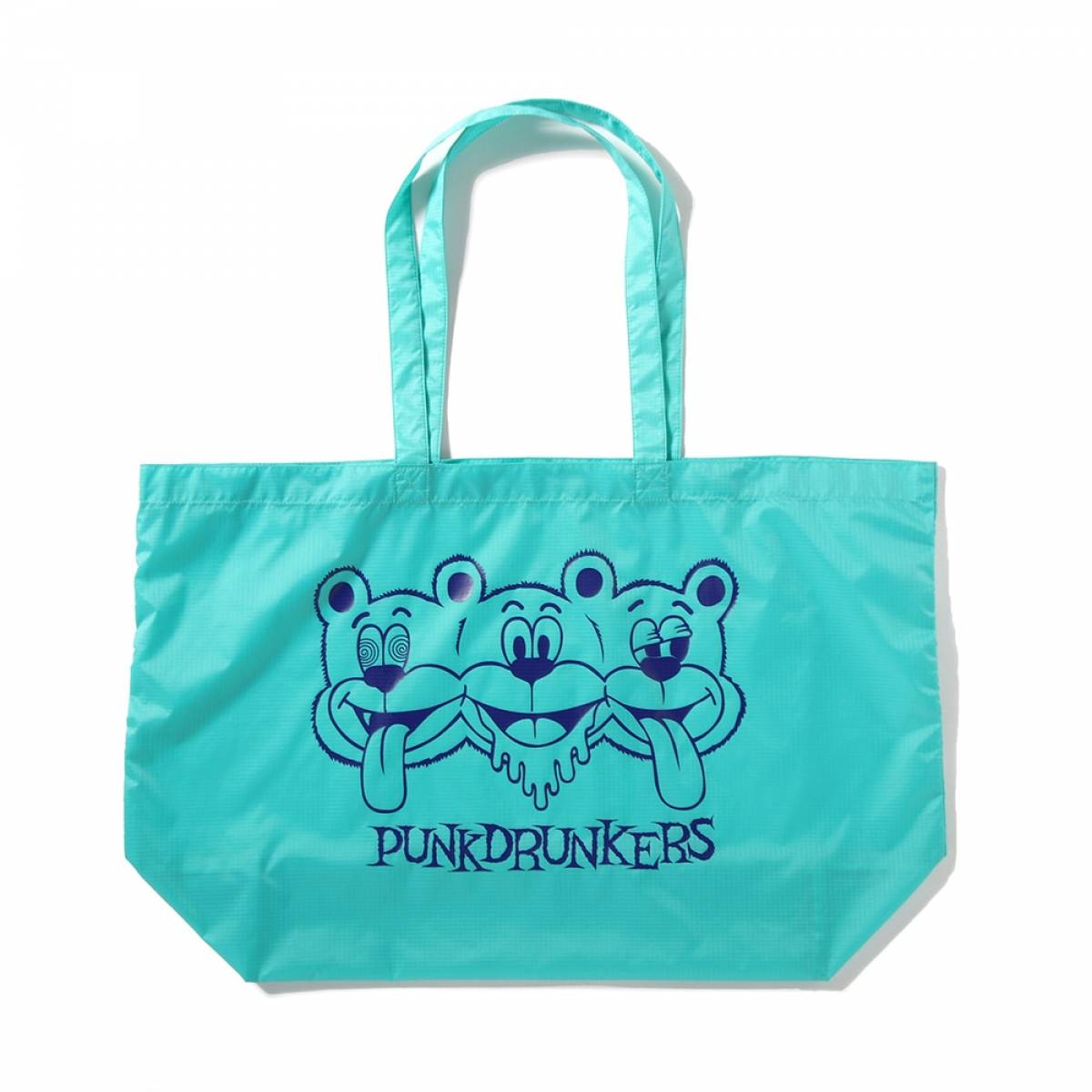 【予約商品】PUNK DRUNKERS (パンクドランカーズ）3匹のクマのナイロントートBAG - MINT
