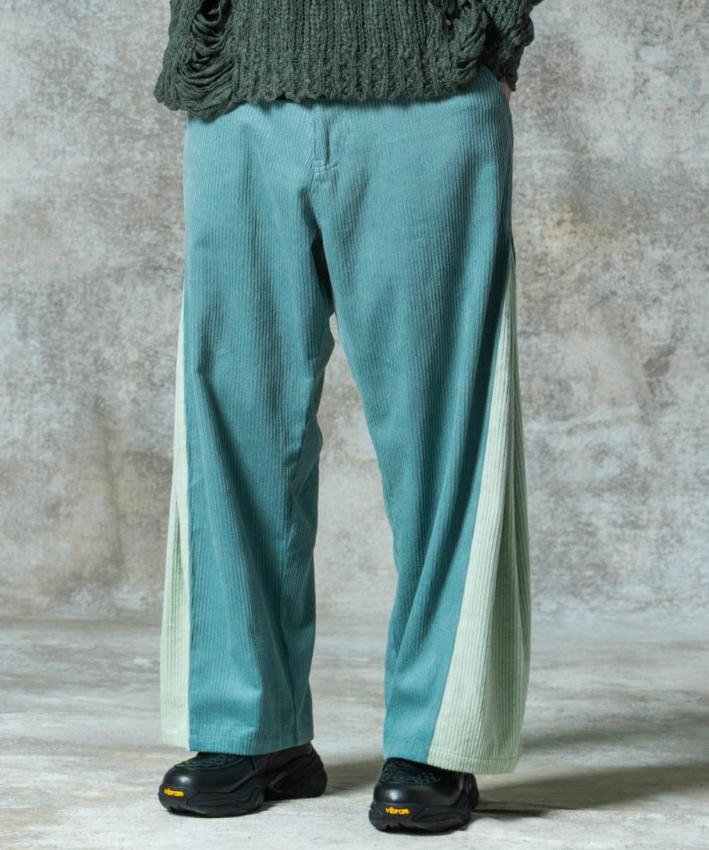 【予約商品】glamb(グラム)GB0325/P10 : Overflow Corduroy Pants / オーバーフロウコーデュロイパンツ - Mint