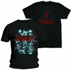 【予約商品】SLIPKNOT バンドTシャツ ユニセックス: Masks 2 (Black) (Back Print)