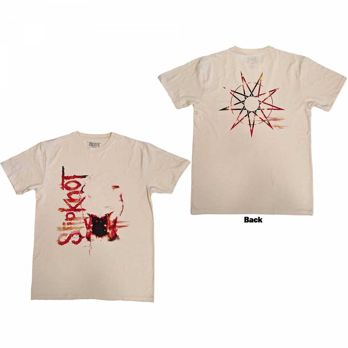 【予約商品】SLIPKNOT バンドTシャツ ユニセックス: The End, So Far (Natural) (Back Print) - NATURAL