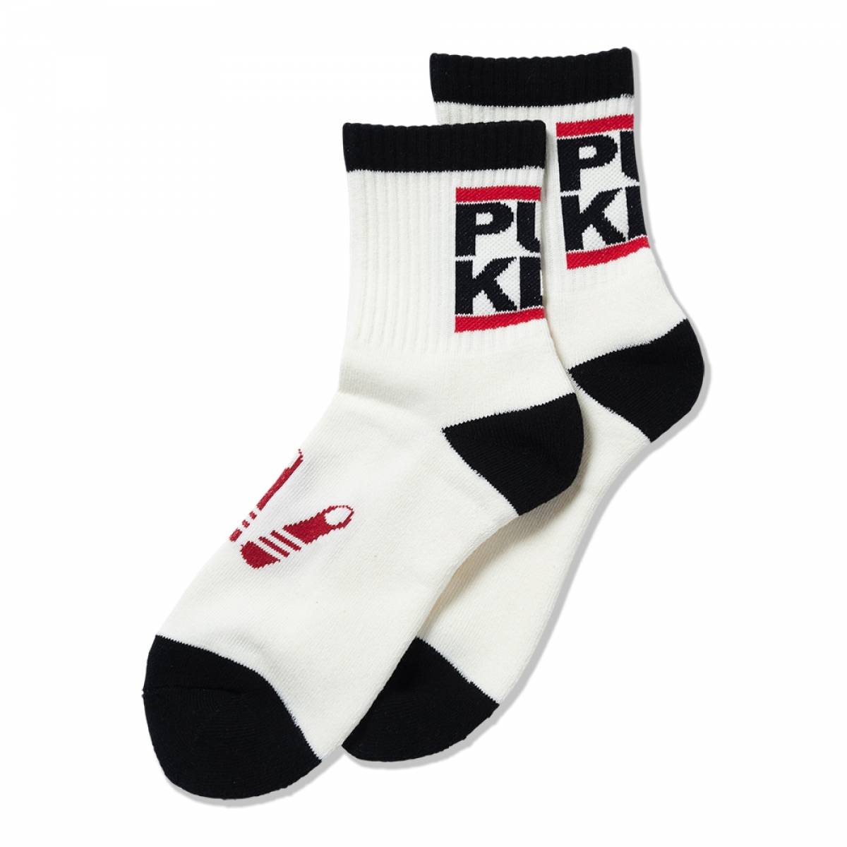 【予約商品】PUNK DRUNKERS (パンクドランカーズ)【予約・6月入荷】PUNKDS靴下 - WHITE