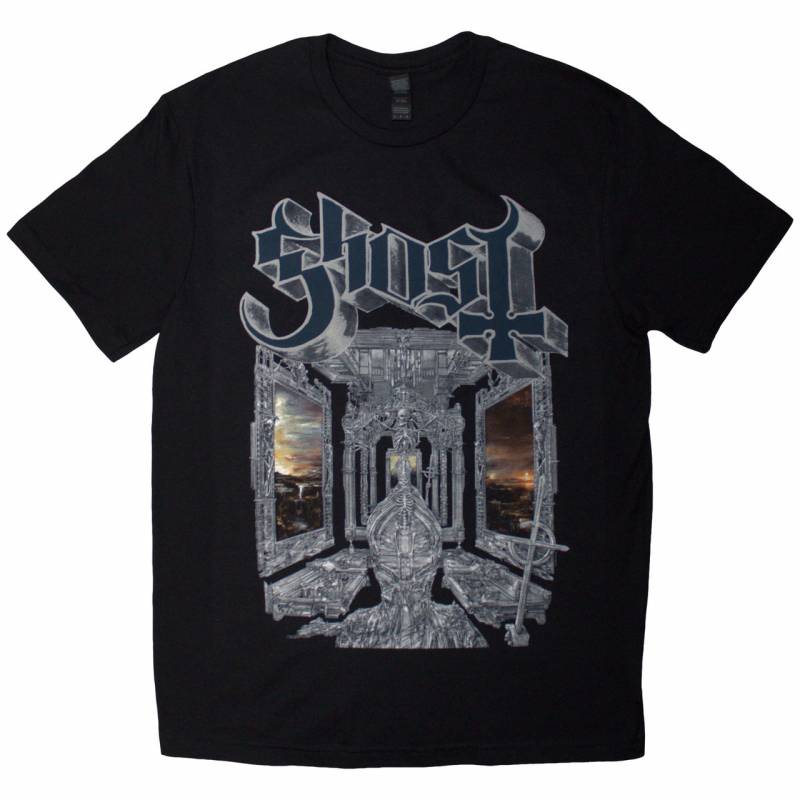 【予約商品】GHOST バンドTシャツ ユニセックス: Skeleta (Black)