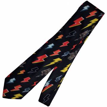 【予約商品】AC/DC Unisex Neck Tie: Lightning Bolts