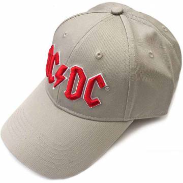 【予約商品】AC/DC Unisex Baseball Cap: Red Logo (Sand) - SAND
