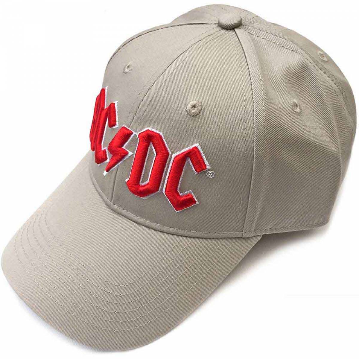 【予約商品】AC/DC Unisex Baseball Cap: Red Logo (Sand) - SAND