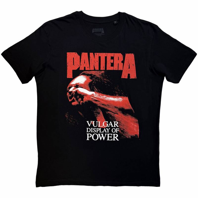 【予約商品】PANTERA バンドTシャツ ユニセックス: Red Vulgar (Black)