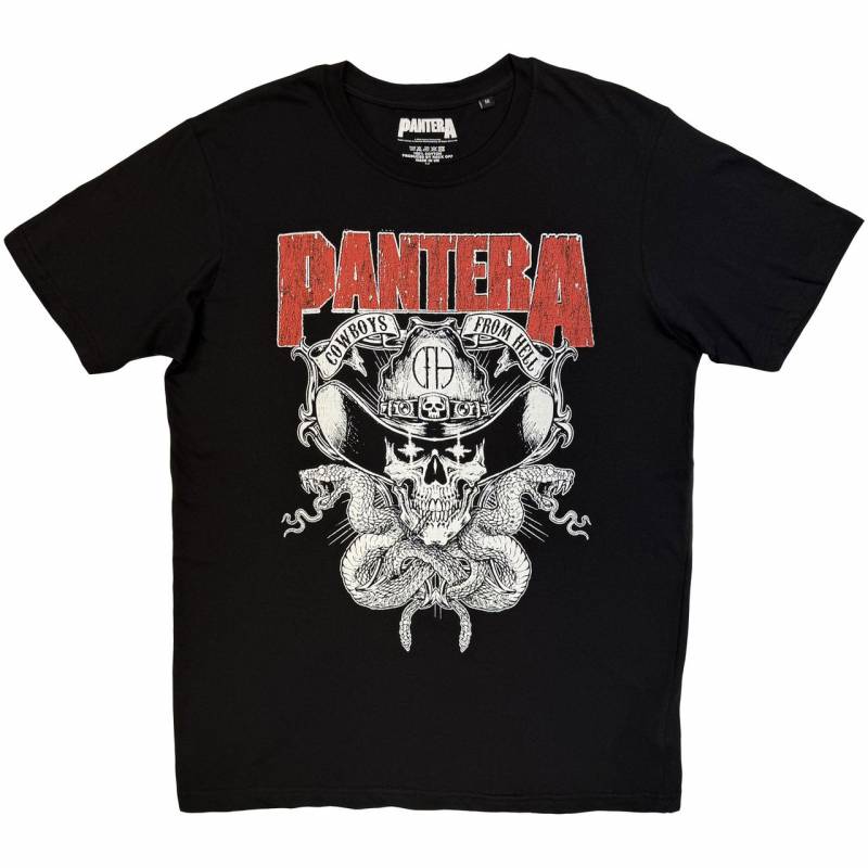 【予約商品】PANTERA バンドTシャツ ユニセックス: Snake Skull (Black)