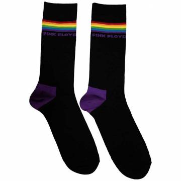 【予約商品】PINK FLOYD Unisex Ankle Socks: Prism Stripes (Black) (UK Size 6 - 11) - BLACK