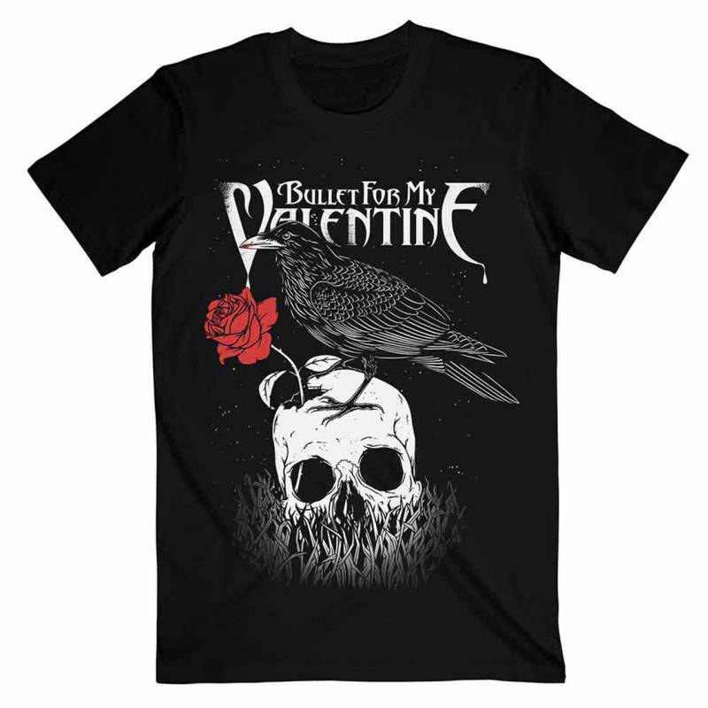 【予約商品】BULLET FOR MY VALENTINE バンドTシャツ ユニセックス: Raven (Black)