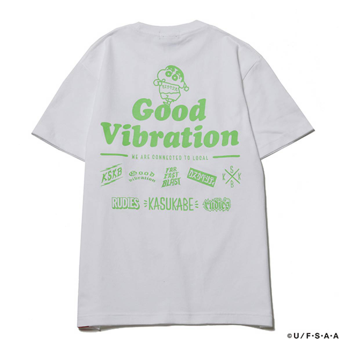 RUDIE'S (ルーディーズ) x CRAYON SHINCHAN LOCALFEST TEE WHITE